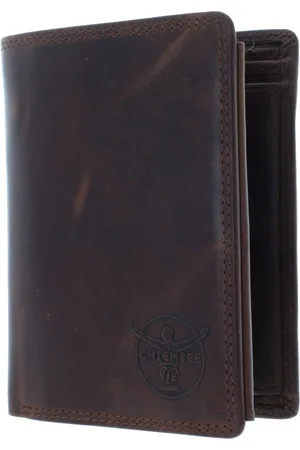 CHIEMSEE Leren Portemonnee Dalian Wallet With Flap Bruine