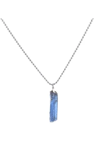 IBIZA MEN MENS JEWELLERY IbizaMen KIDS - Jongens ketting - ballchain RVS - kyaniet ruw - 60cm