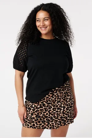 MS Mode T-shirt T-shirt met details op de mouwen