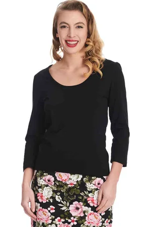 Banned Retro Scoop Neck Longsleeve top - 2XL