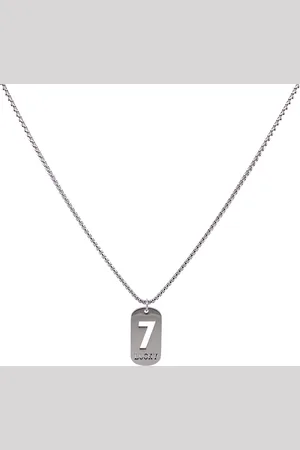 IBIZA MEN MENS JEWELLERY IbizaMen KIDS - jongens ketting - rvs lucky seven - 7 - 60cm