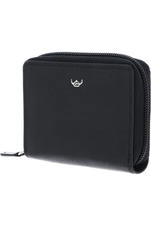 Golden head Leren Kaarthoes Polo RFID Protect Credit Card Case Zwart