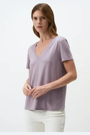 Jimmy Key V-Hals Kort Mouw Basic T-Shir