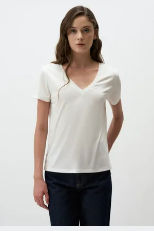 Jimmy Key V-Hals Kort Mouw T-Shirt