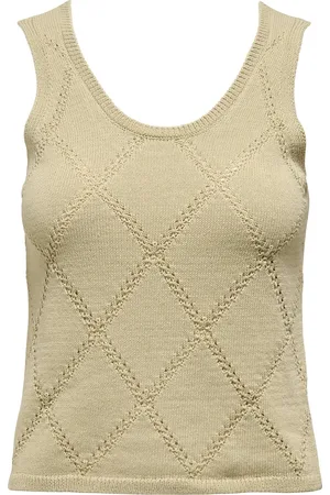 JDY THEA LIFE DIAMOND S/L TANK TOP KNT - Dames - Gebreide truien