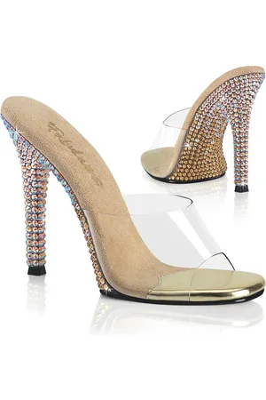 Fabulicious GALA-01DMM Muiltjes met hak - US 7 - 37 Shoes - /Goudkleurig