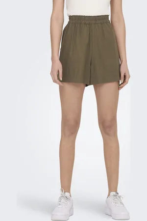 ONLY ONLTOKYO HW LIN BL SHORTS PNT NOOS - Dames - Bermuda shorts