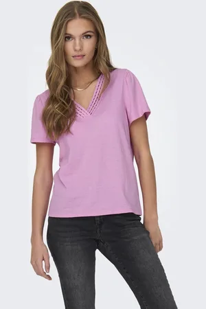 ONLY ONLBENITA S/S V-NECK TOP JRS - Dames - Blouses