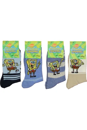 Nickelodeon Spongebob Sokken Kinderen 4-Pack - Schoen19-22