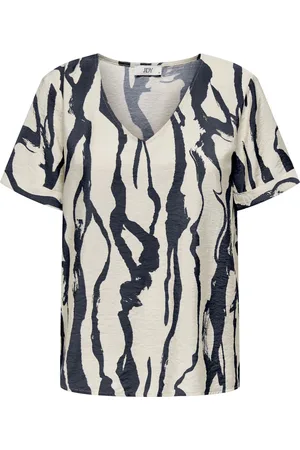 JDY CAMILLE S/S V-NECK TOP WVN - Dames - Blouses