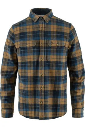 Fjällräven Fjällräven Singi Heavy Flannel Overhemd Met Lange Mouwen Bruin 3XL Man