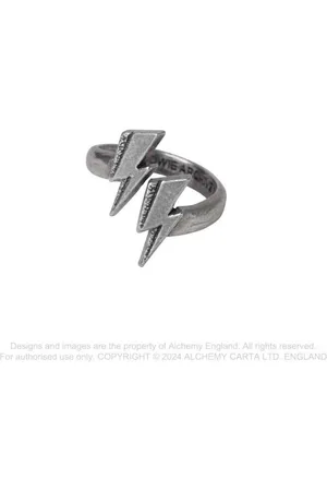 Alchemy David Bowie - Flash Ring - 17.1 - 18.3 mm - Zilverkleurig