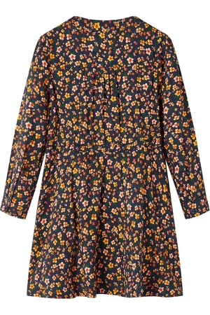 vidaXL Kinderjurk marineblauw - Lange mouwen