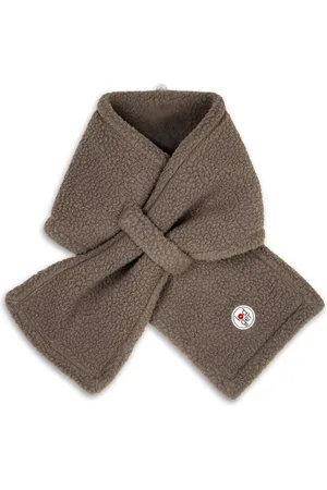 Lodger Bruine kindersjaal - Teddy fleece - Winter - Handige doorsteeklus