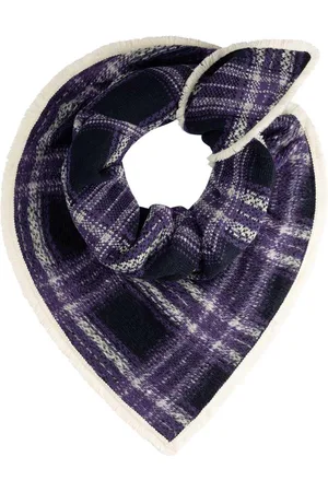 POM Amsterdam Shawl Checks French Violet