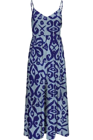 ONLY ONLALMA LIFE POLY STRAP LONG DRESS AOP - Dames - Maxi jurken