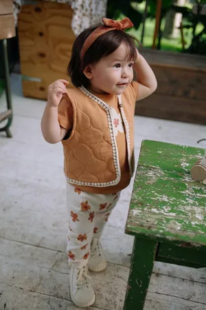 Babyface Meisjes gilet sienna