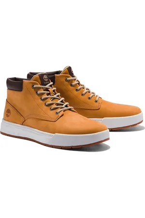 Timberland Maple Grove Leather Mid Sneakers Beige EU 43 1/2 Man