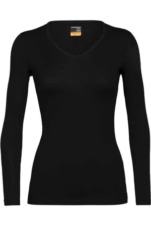 Icebreaker 200 Oasis LS V T-shirt Black S
