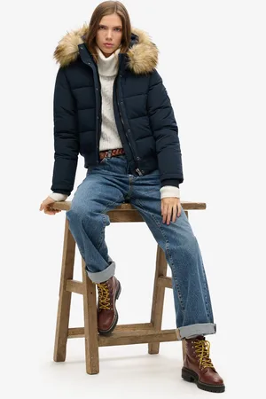 Superdry Everest-bomberjack met capuchon - Dames - Gewatteerde jassen