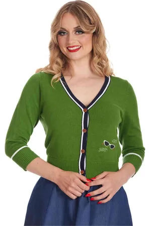 Banned Retro Beach Glasses Cardigan - L