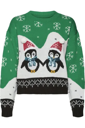 VERO MODA VMPENGUINLOVE LS O-NECK PULLOVER XMAS - Dames - Gebreide truien