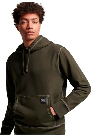 Superdry Relaxed hoodie met contrasterende stiksels - Heren - Hoodies
