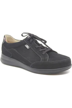 Finn PRATO, 02286-902675, Zwarte veterschoenen met rits en uitneembaar voetbed wijdte H