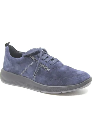 Solidus 56283 80475, Blauwe dames sneaker wijdte H