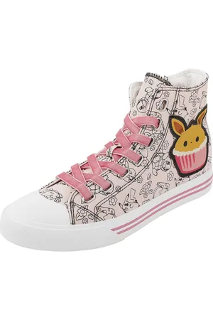 Pokemon Evoli - Cupcake Sneakers high roze-wit EU37 Dames