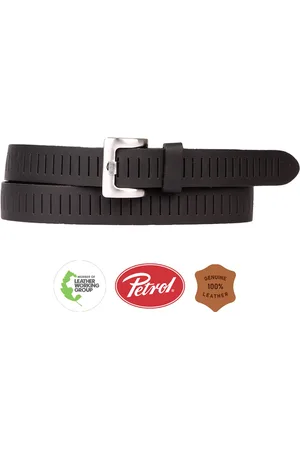 Petrol Industries Riem Heren - Broekriem - Verstelbaar - Leer - - 125 cm