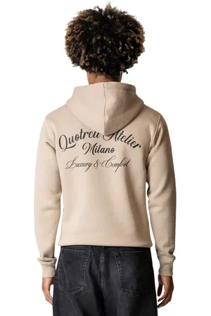 Quotrell Atelier Milano Hoodie Taupe/Black