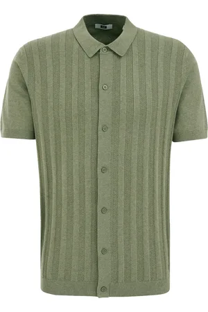 WE Fashion Polo met structuur