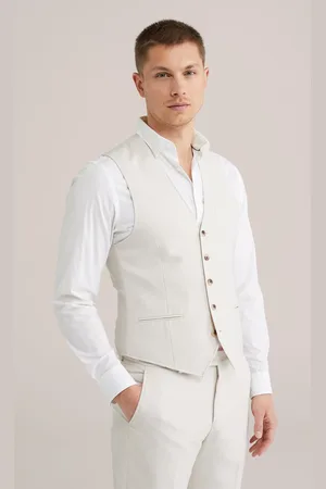 WE Fashion Heren gilet met structuur