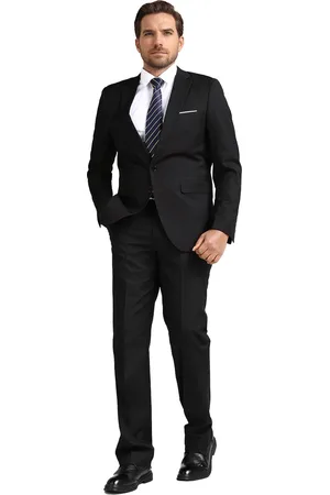 Allthemen Heren 2-Piece Slim Fit Pak - Tweeknoops zakelijk Pak - 2XL