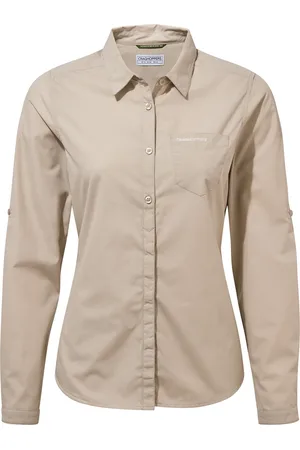 Craghoppers UV blouse voor vrouwen - Lange mouwen - Kiwi - - maat M (40)