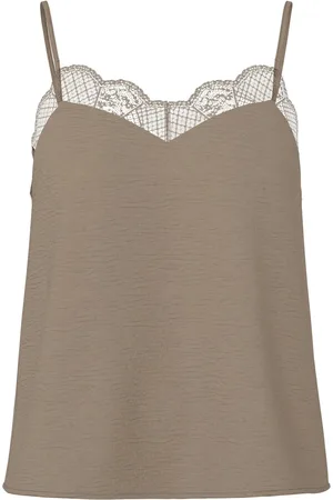 Pieces® PCTIFFANY STRAP LACE TOP WVN NOOS BC - Dames - Blouses