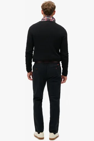 Superdry International Chino Broek Zwart 31 / 32 Man
