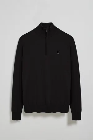 Polo Club® Dzianinowy sweter na zamek b?yskawiczny w kolorze granatowym z wyszywanym logo Rigby Go