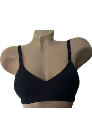Merkloos Dames katoenen beha 8865 voorgevormd zonder beugel 85A zwart