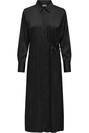 JDY JUDY L/S TIE MIDI SHIRT DRESS WVN - Dames - Mini jurken