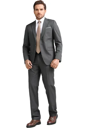 Allthemen Heren 2-Piece Suit - Zaken moderne casual jas pak - XL
