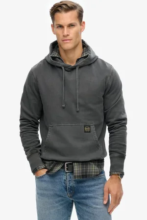 Superdry Relaxed hoodie met contrasterende stiksels - Heren - Hoodies