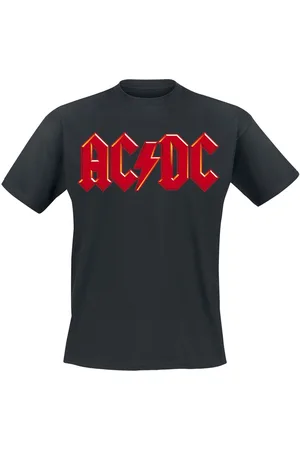 AC/DC Red Logo T-shirt 4XL Katoen Heren - Band merch, Bands, Duurzaamheid