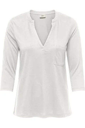 JDY DALILA 3/4 V- NECK TOP JRS DIA - Dames - Blouses