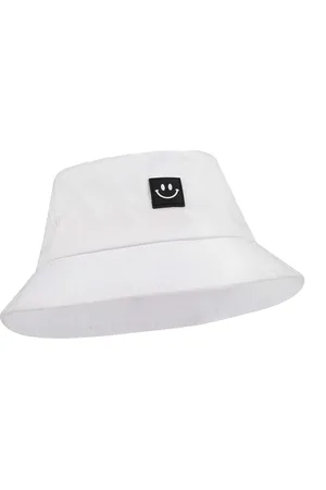 Merkloos Katoenen Vissershoed met Bloemenpatroon voor Dames - Bucket Hoed voor Strand en Vrije Tijd - Slaaphoed voor Buitenactiviteiten - 56-58 cm