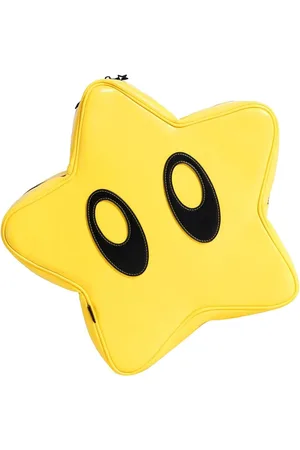 Merkloos Rugzak van PU Leer | Waterdicht | Schattig Cartoon Design | Grote Capaciteit | Lichtgewicht | Schooltas voor Tieners | Helder Geel