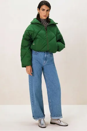 Sissy-Boy Korte groene quilted jas