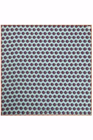 POM Amsterdam Shawl Flower Aqua