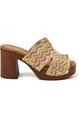 Lazamani Elena Raffia Dames Clogs